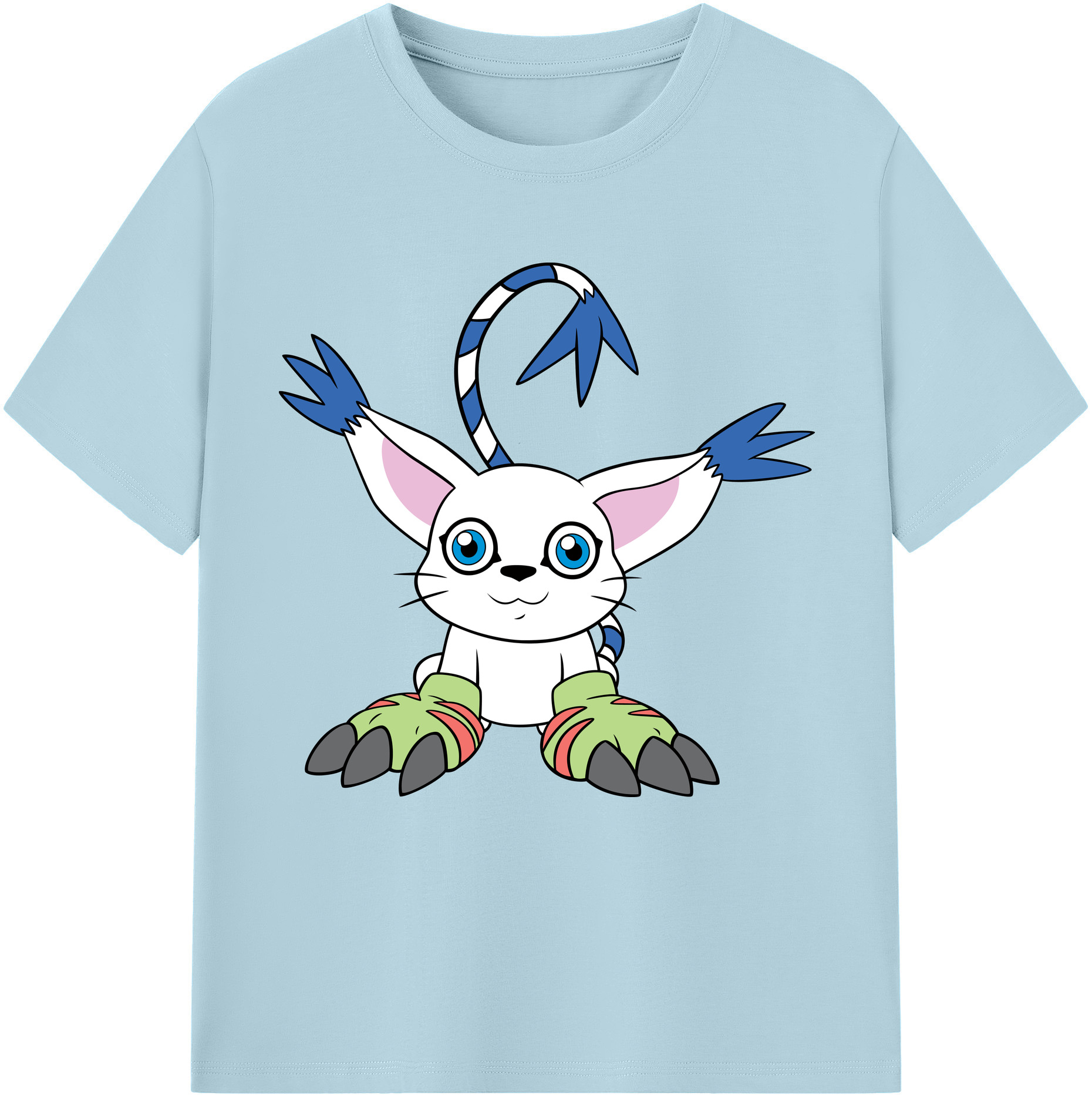 （画像用） Digimon デジタルモンスター/デジモン 綿100％半袖Tシャツ（フロントプリント）